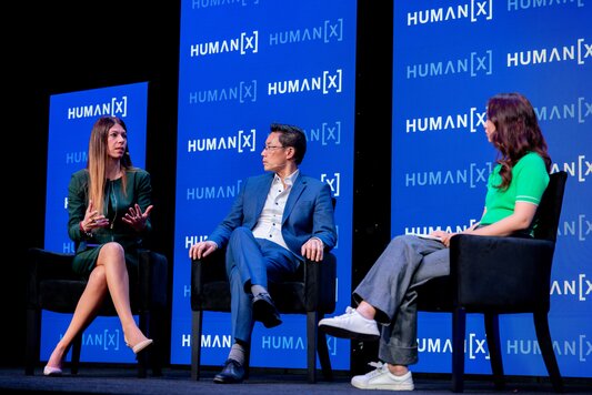 Daniela Braga (Defined.ai), Rodrigo Liang (SambaNova Systems), Krystal Hu (Reuters)