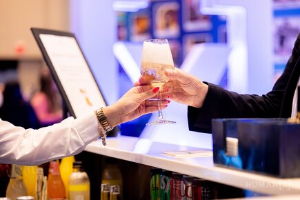 Attendees sit in a circle in an interactive session at HumanX 2025